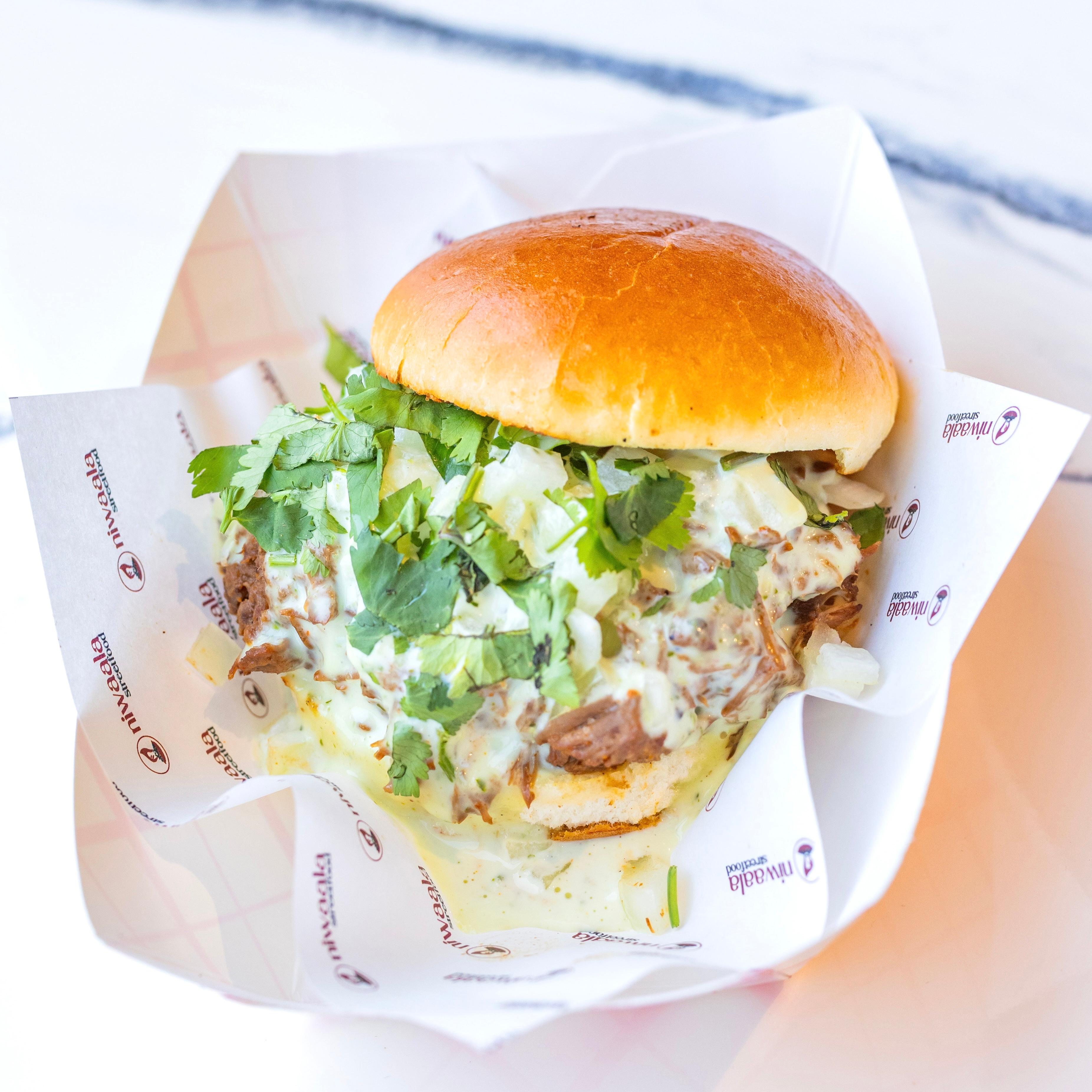 Spicy Braised Beef Slider.