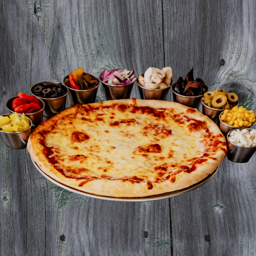 Personal W/W Pie with Toppings.