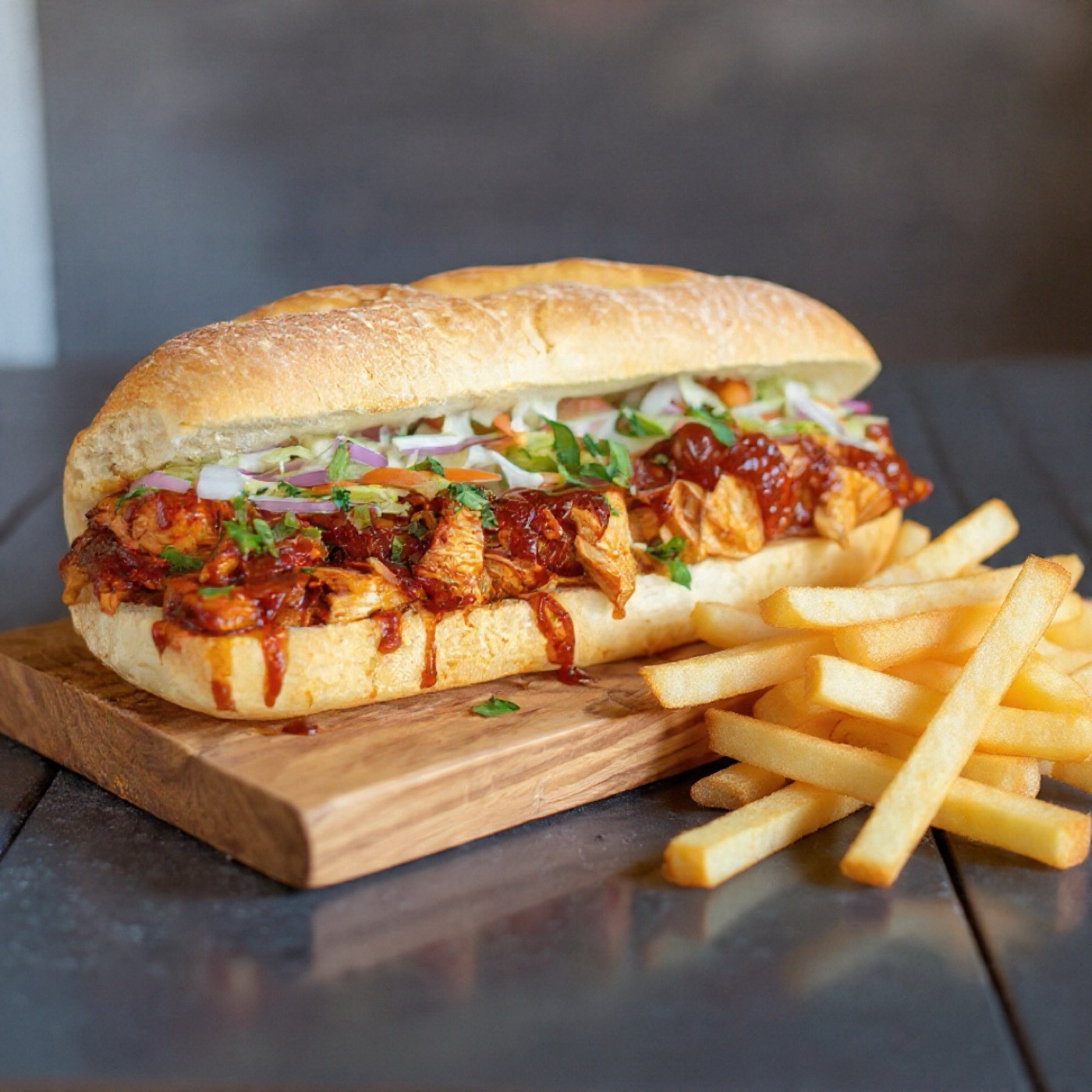 BBQ Chicken Hoagie.