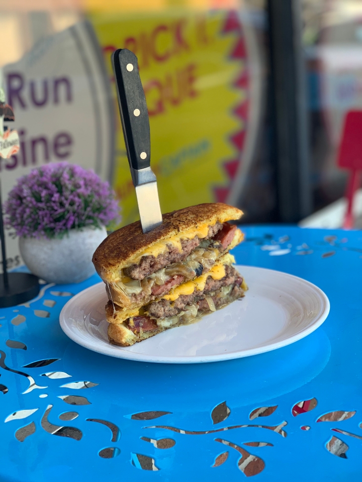 Grilled Cheese Burger.