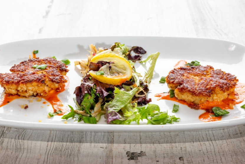 Crab Cake Appetizer.