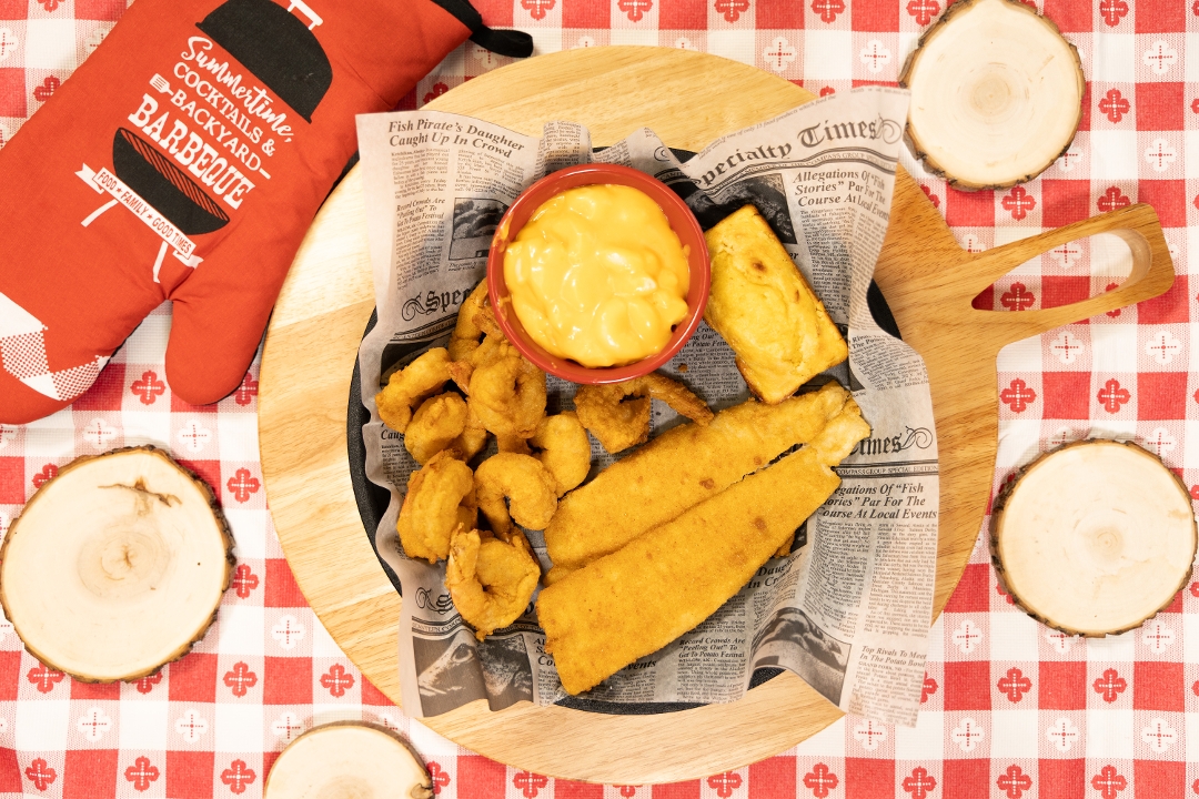 Fried Flounder and Fried Shrimp.