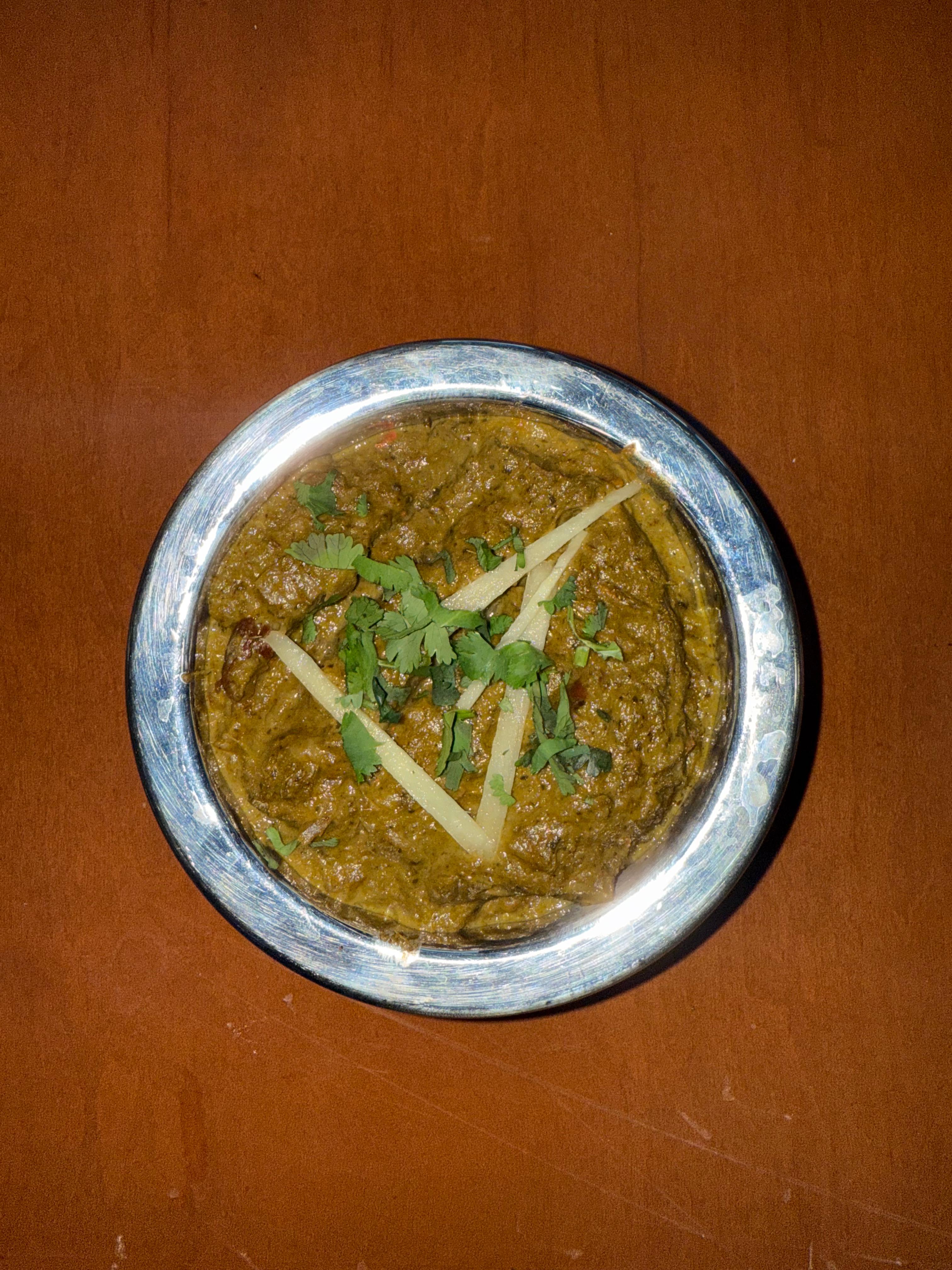 Shrimp Saag.