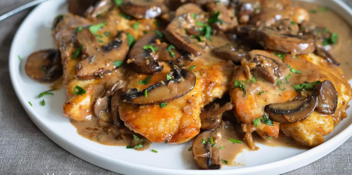 CHICKEN MARSALA Entree.