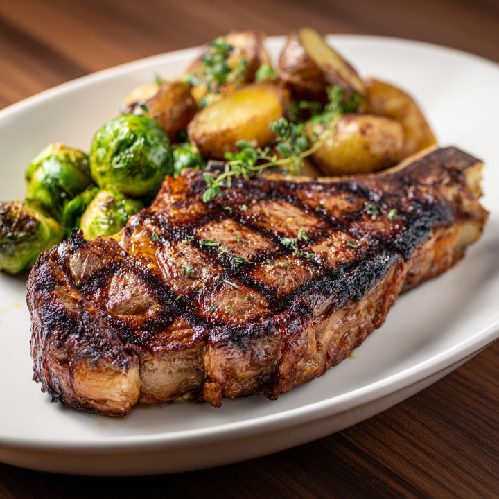 Hand-Cut Ribeye Steak.