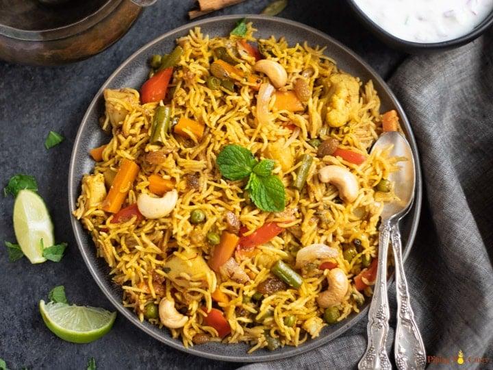 Vegetable Biryani.