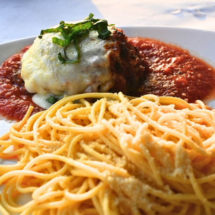 Eggplant Parmigiana.