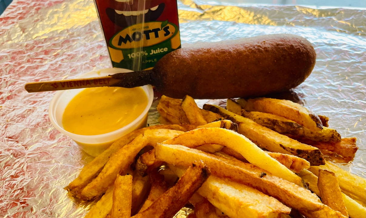 Kids Corn Dog Meal.