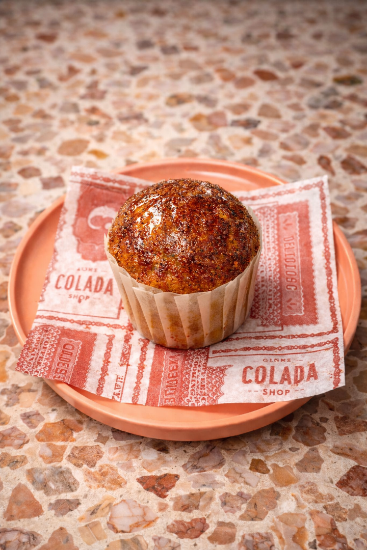 ORANGE PILONCILLO MUFFIN.