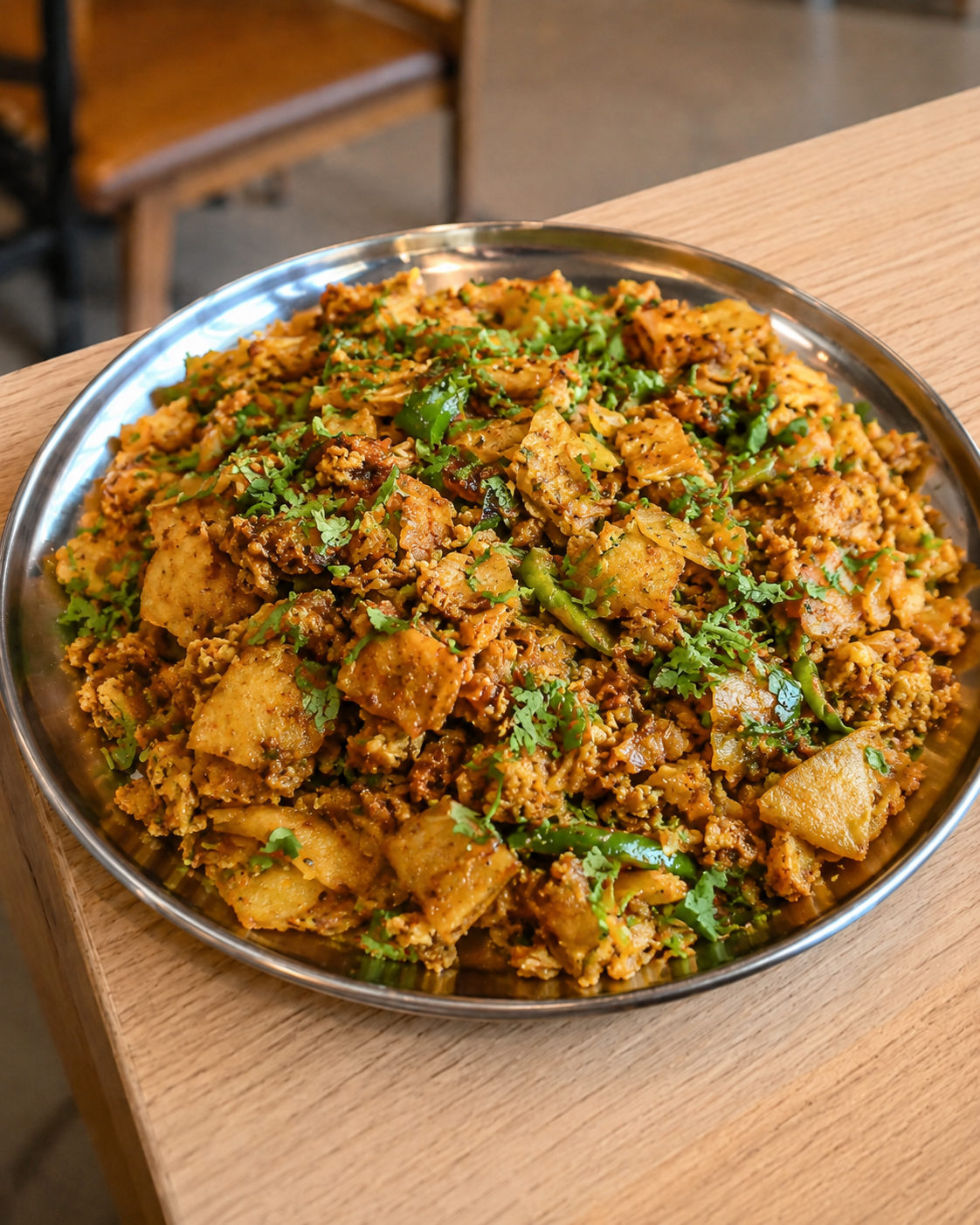 Egg Kothu Parotta.