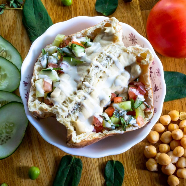 Hummus Sandwich.