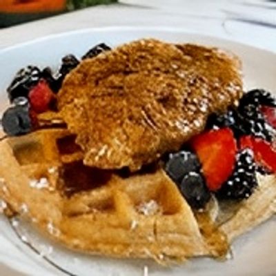 CHIK'N & WAFFLES.