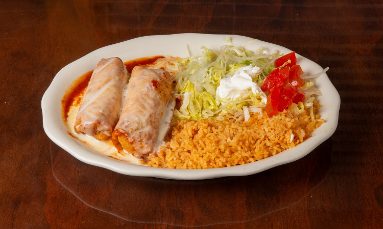 Chimichanga dinner.