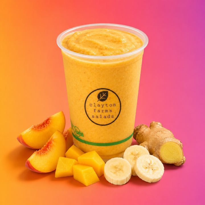 Peach Ginger Smoothie.
