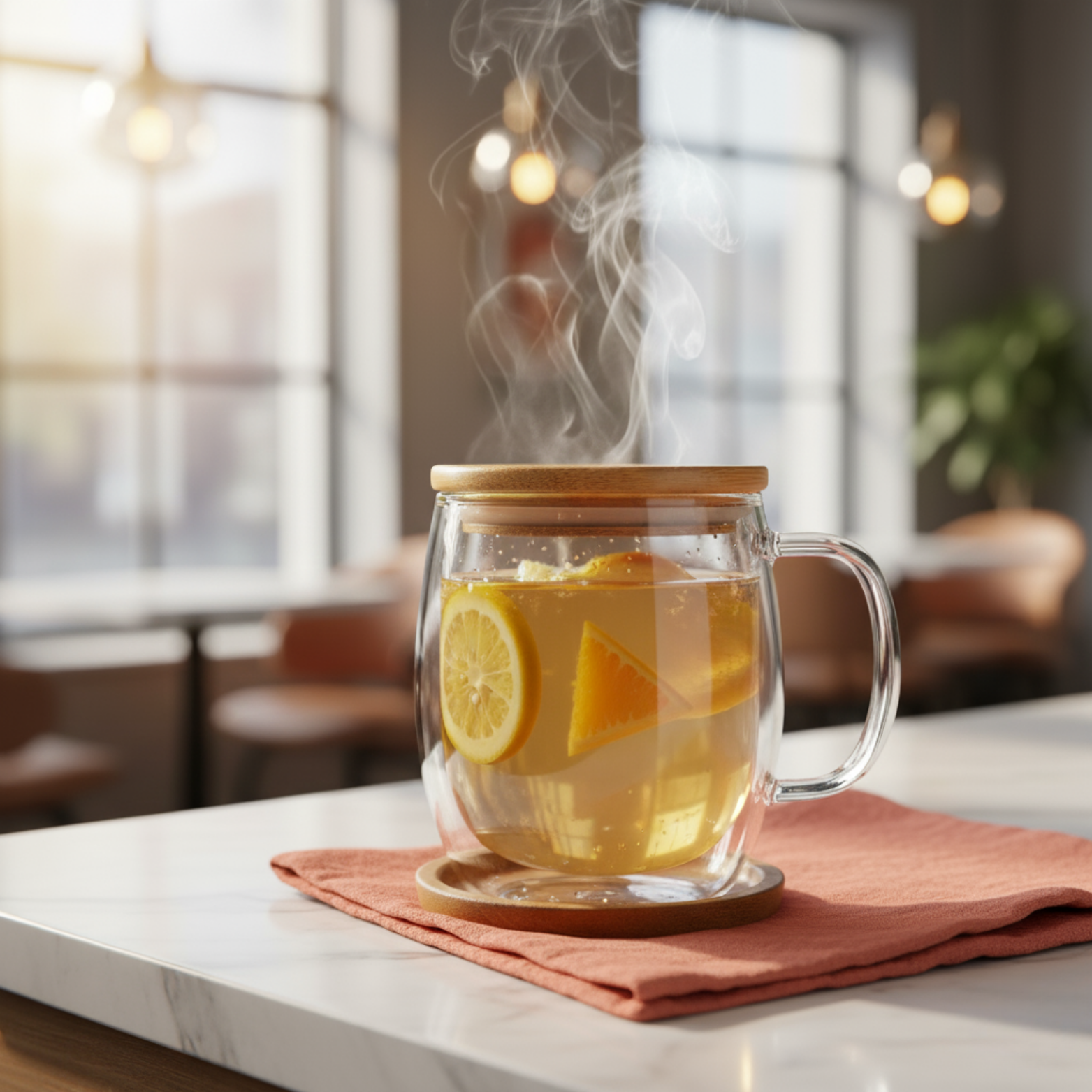 Hot Honey Citron Tea.