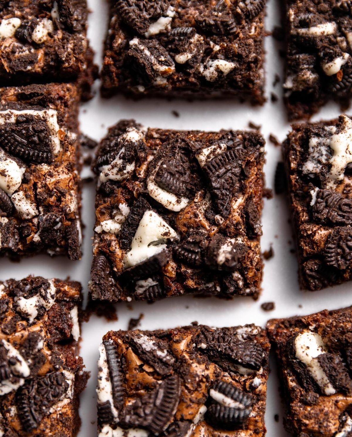 Oreo Stuffed Brownie.