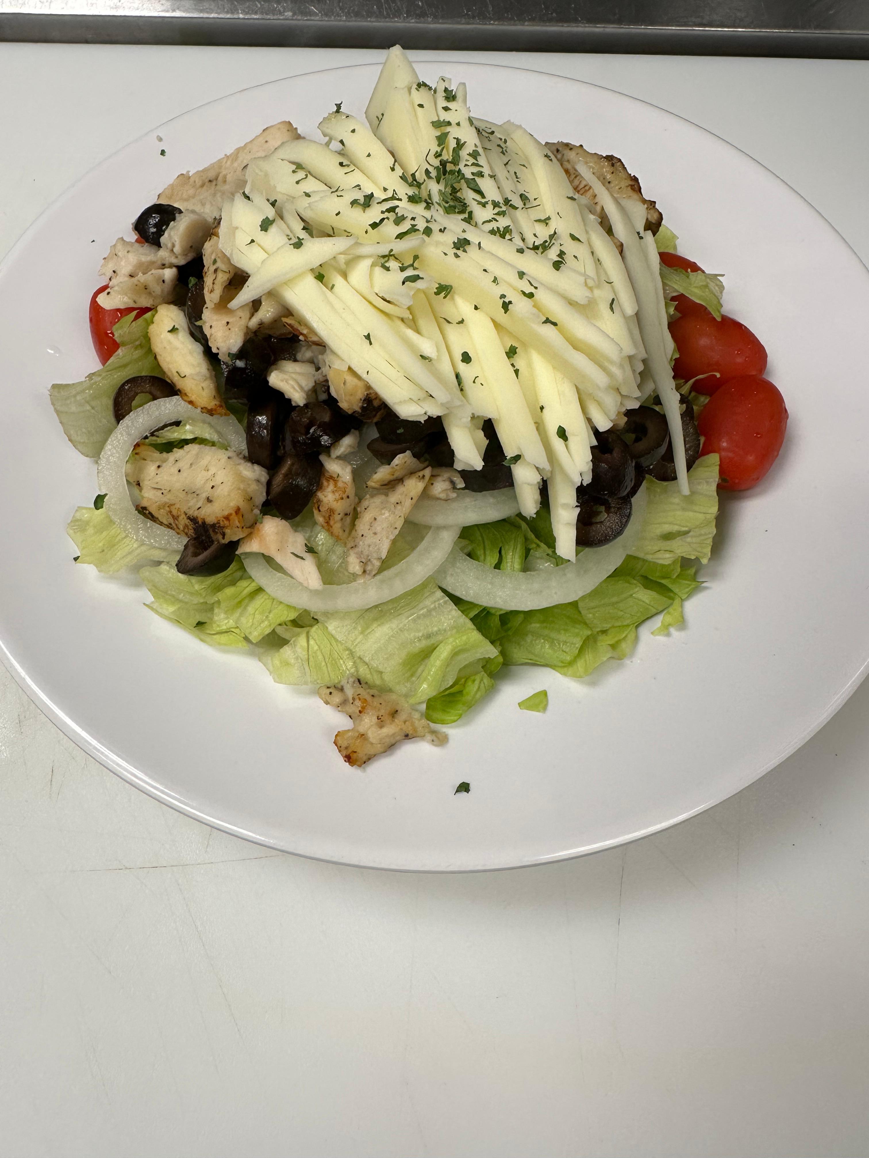 Chicken Cutlet Salad.