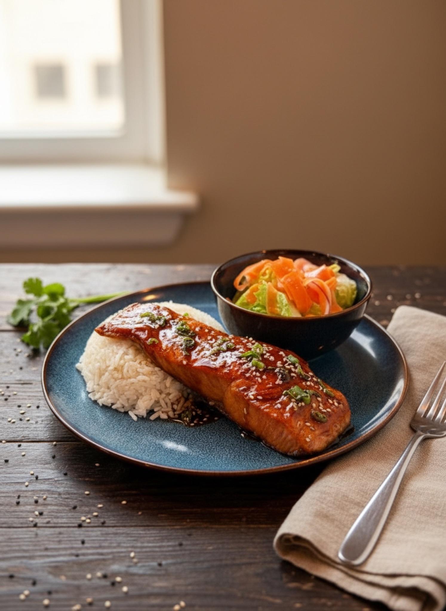 Salmon Teriyaki.