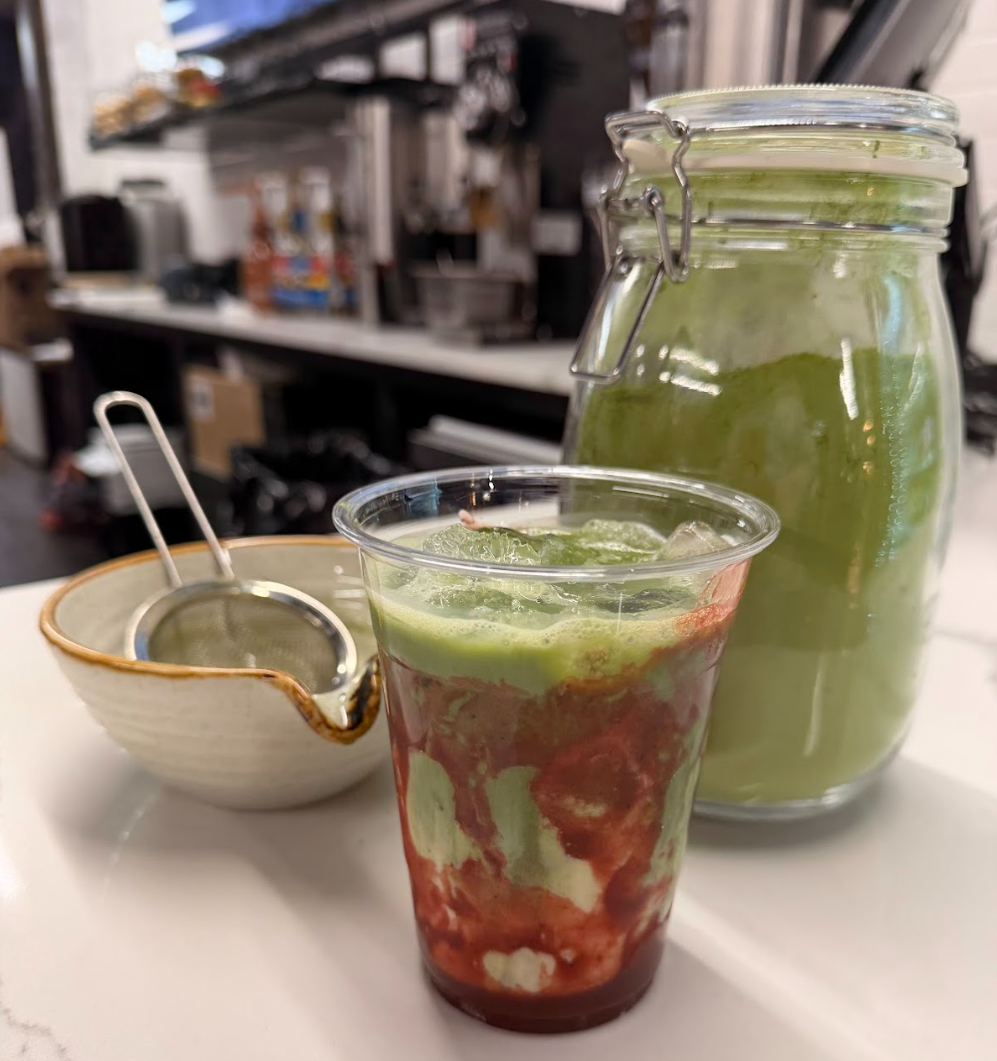 Strawberry Matcha.