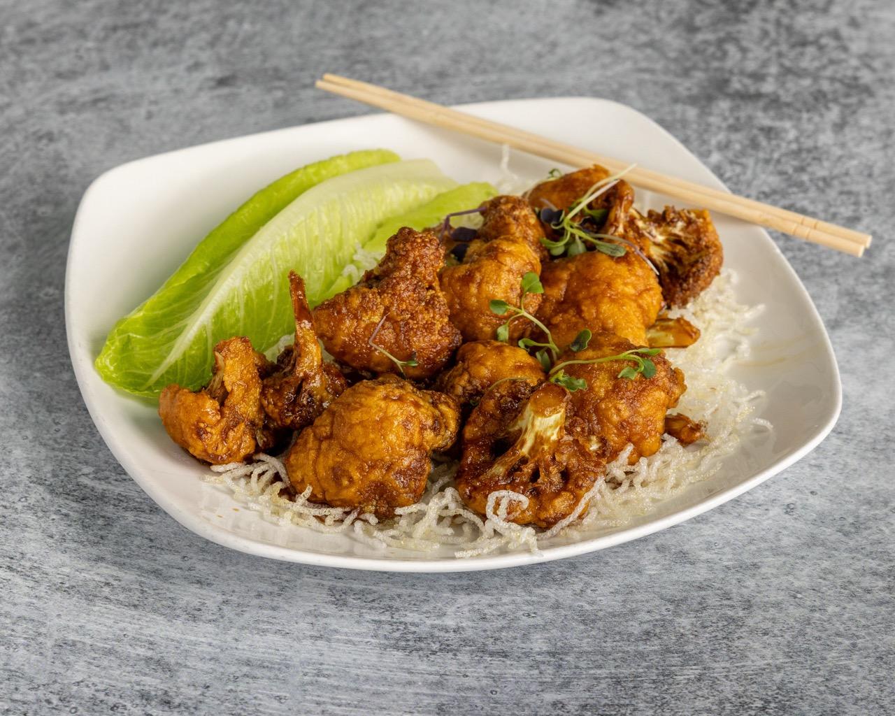 Sweet & Sour Fried Cauliflower - Mandarin Style.