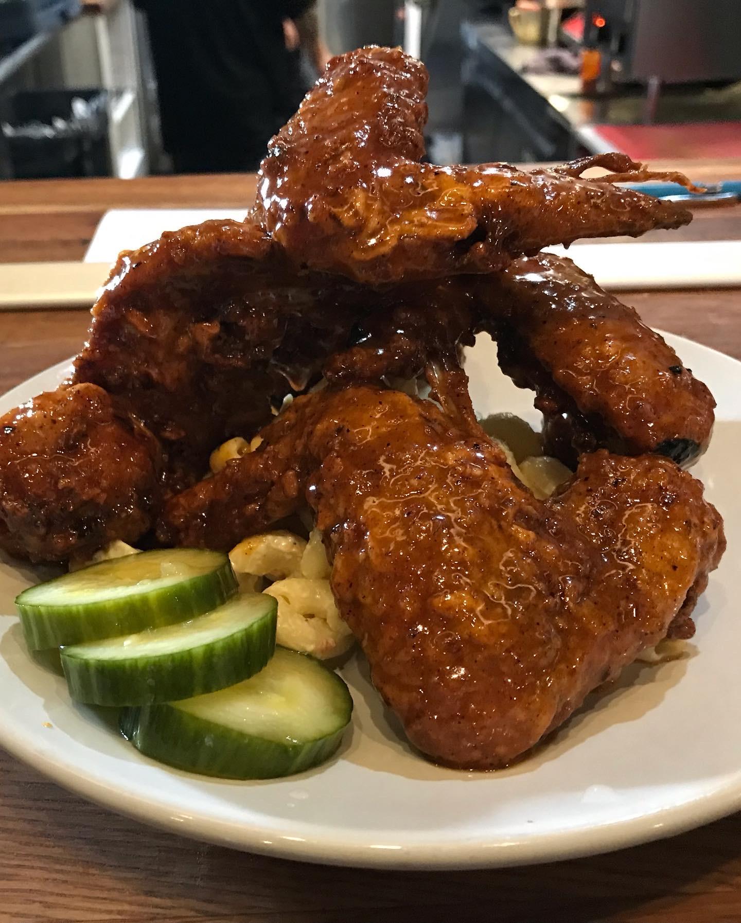 Fried Spiseattle Wings (Mild-Moderate Seattle Spicy).