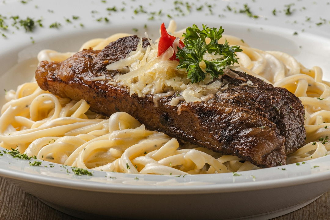 Steak & Cajun Chicken Pasta.