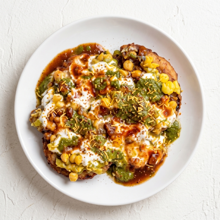 Aloo Tikki Chaat.