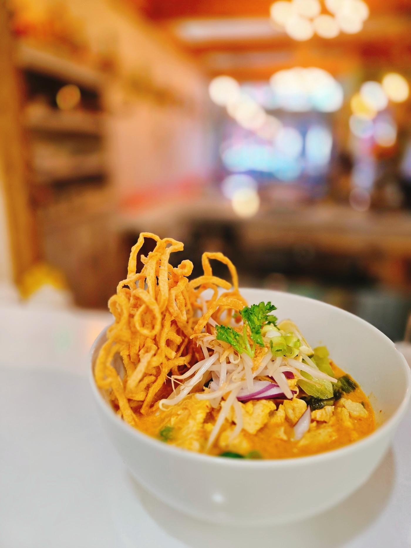 Northern Thai Egg Noodle Curry Khao Soi.
