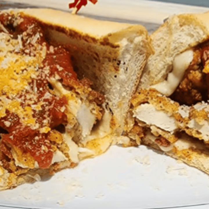 Chicken parmesan sub.