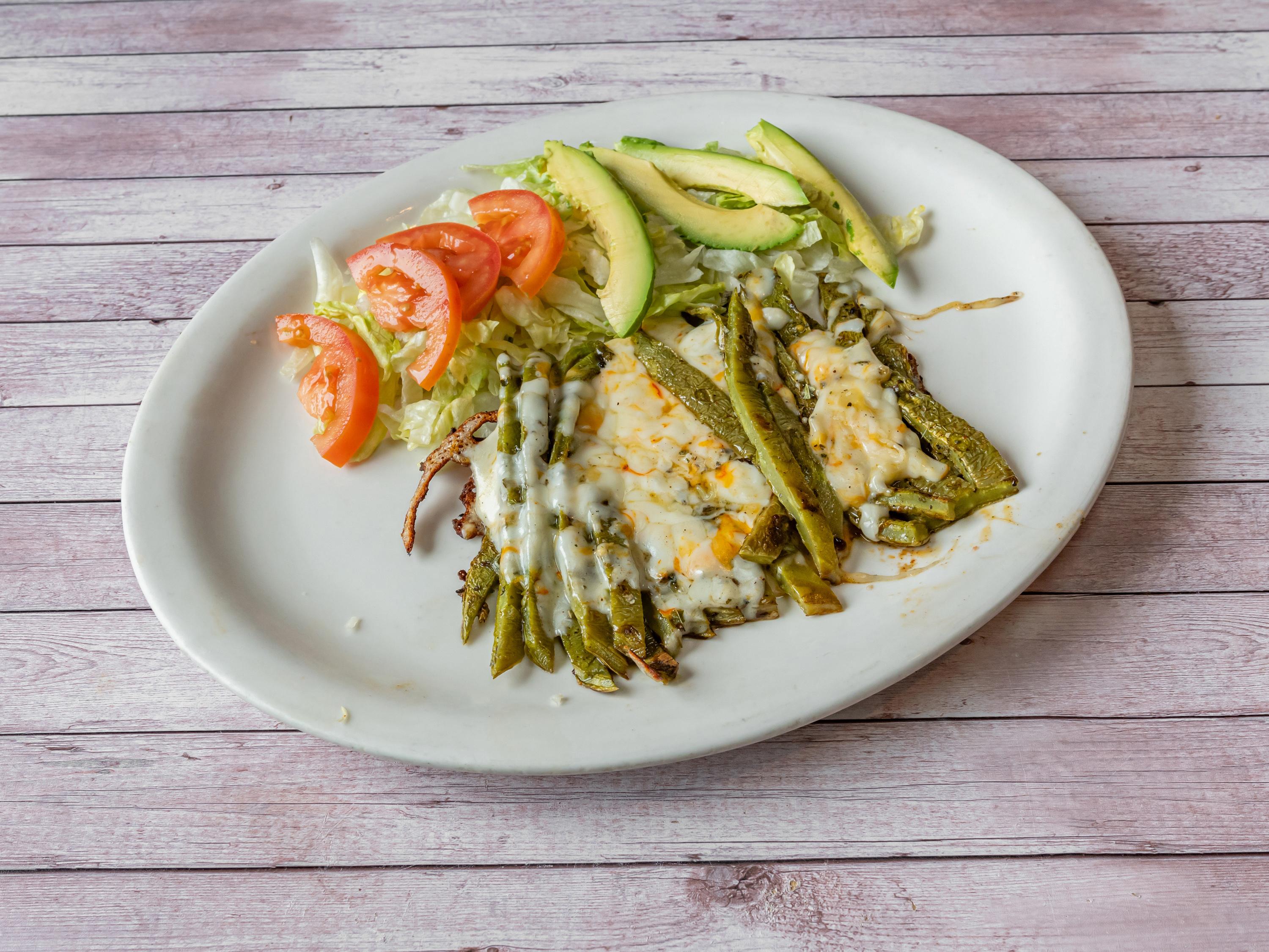 Nopales Asados Con Queso.