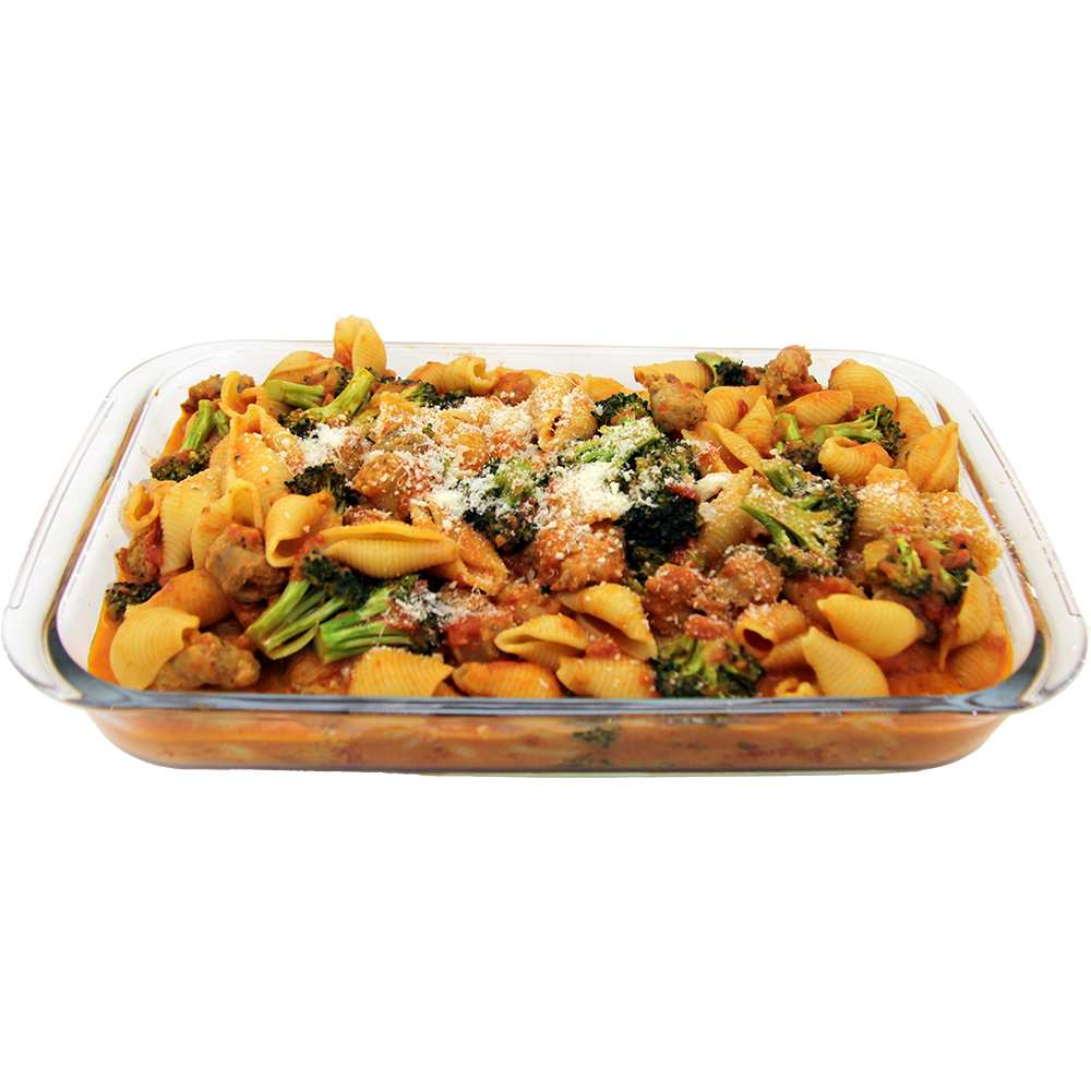Pasta w/ Sausag & Broccoli & Sun Dried Tomato Platter.