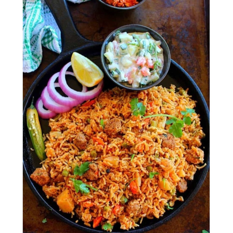 Soya Biryani.