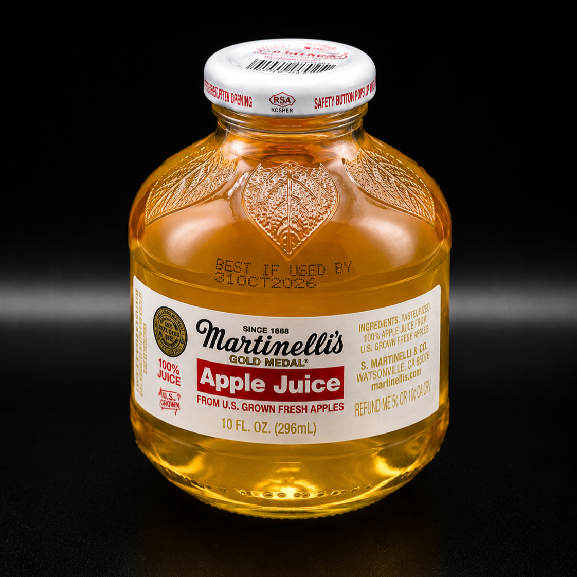 Martinelli's Apple Juice (Glass Bottle).