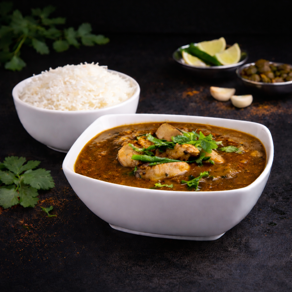 Ulavacharu Mushroom Curry (Horse Gram Mushroom Curry).