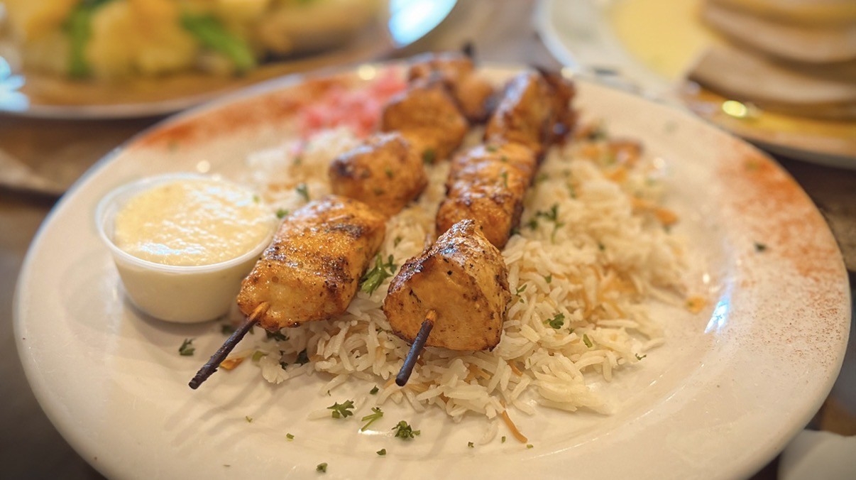 Chicken Tawouk Platter.