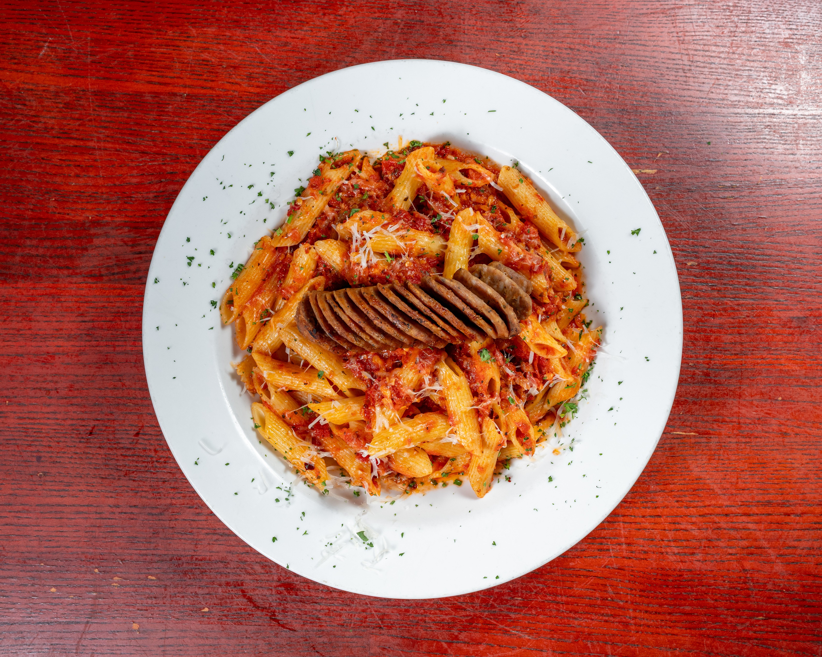 Spicy Sausage Arrabbiata.
