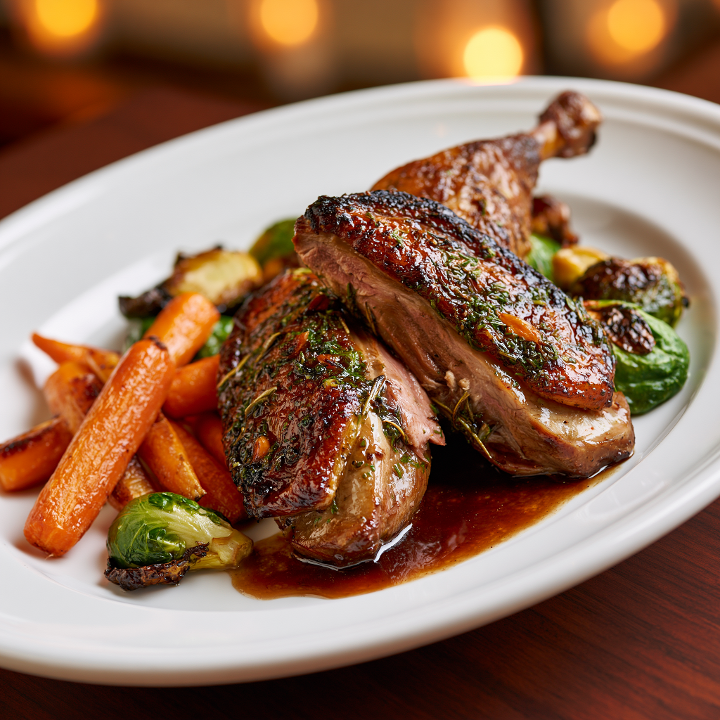 Herb-Marinated Duck Breast.