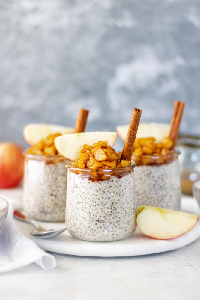 APPLE CRUMB CHAI PUDDING GF.
