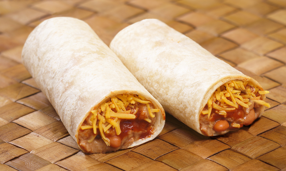 9 - Bean & Cheese Burrito.