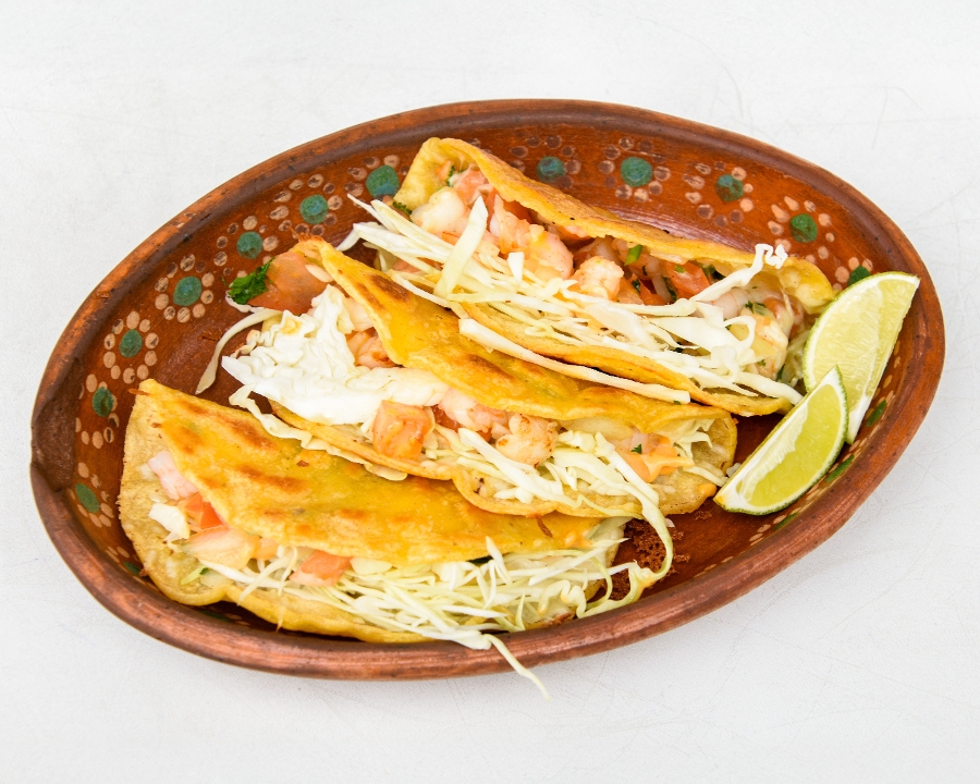 3 Tacos Gobernador Plate.