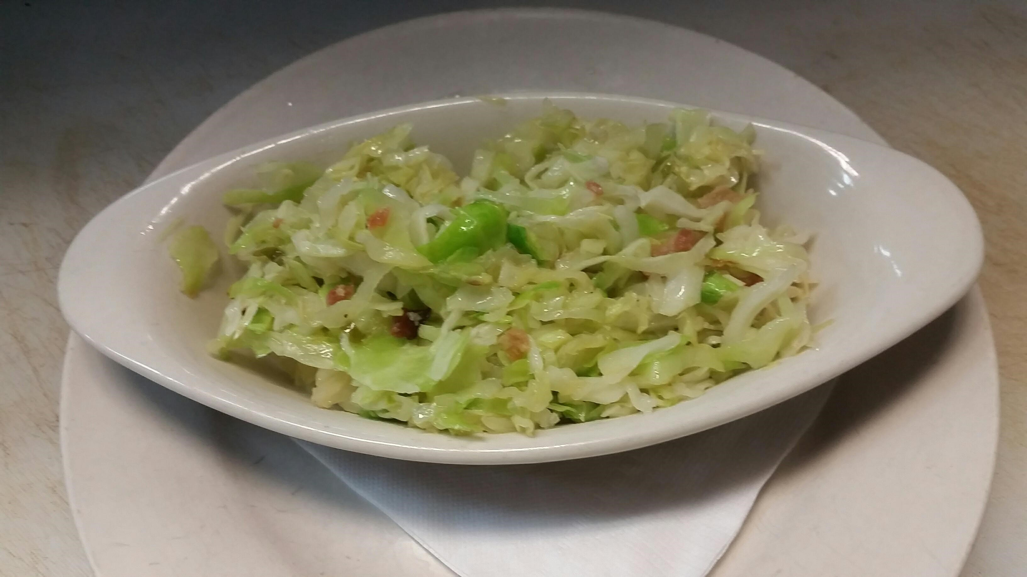 SIDE SAUTEED CABBAGE (contains bacon).