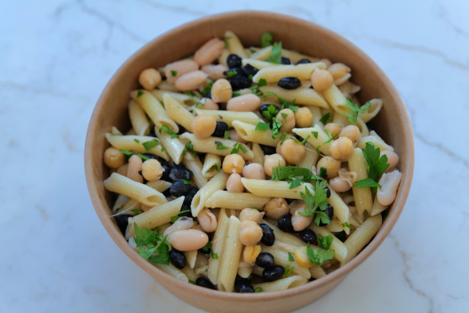 Three Bean Pasta Bowl.