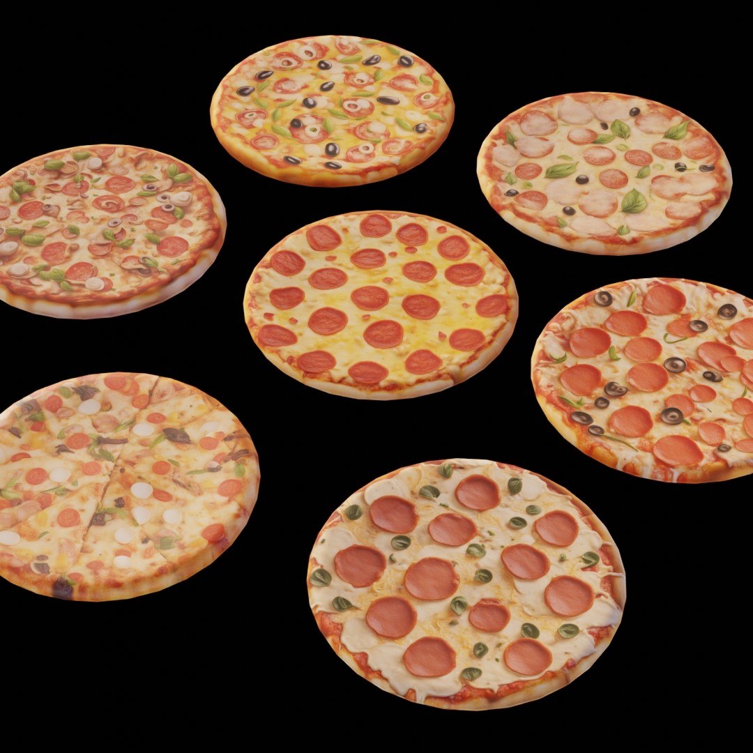 7 Inch 1 Topping 4 Pack.