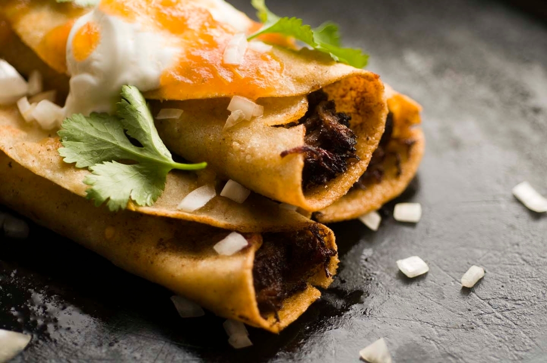 Chicken Flautas.