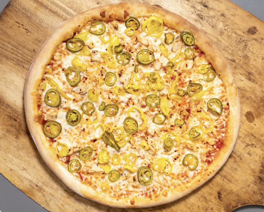 Medium 5 Alarm Pizza.