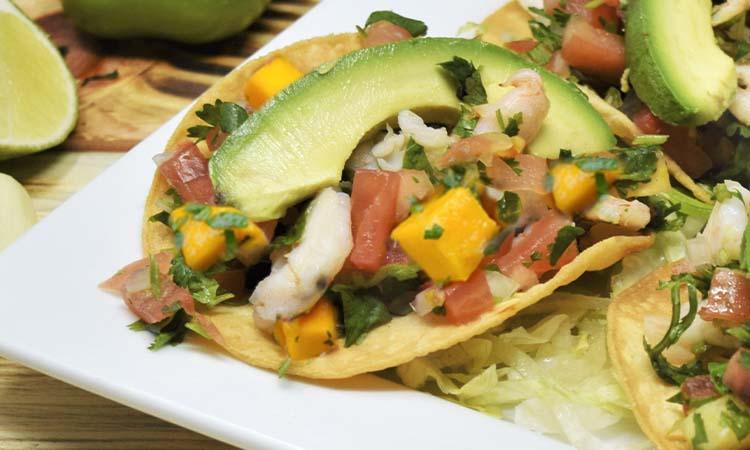 Ceviche Tostada.