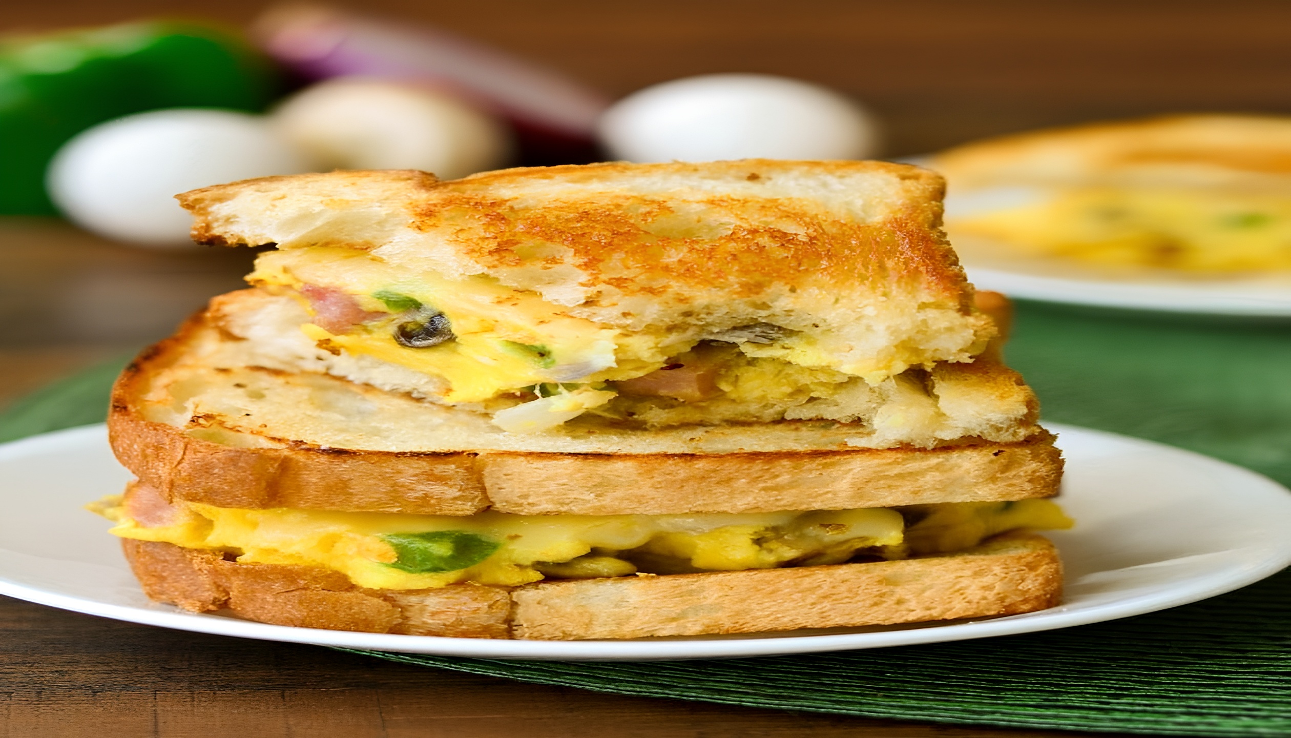 Western Omelette Sandwich.