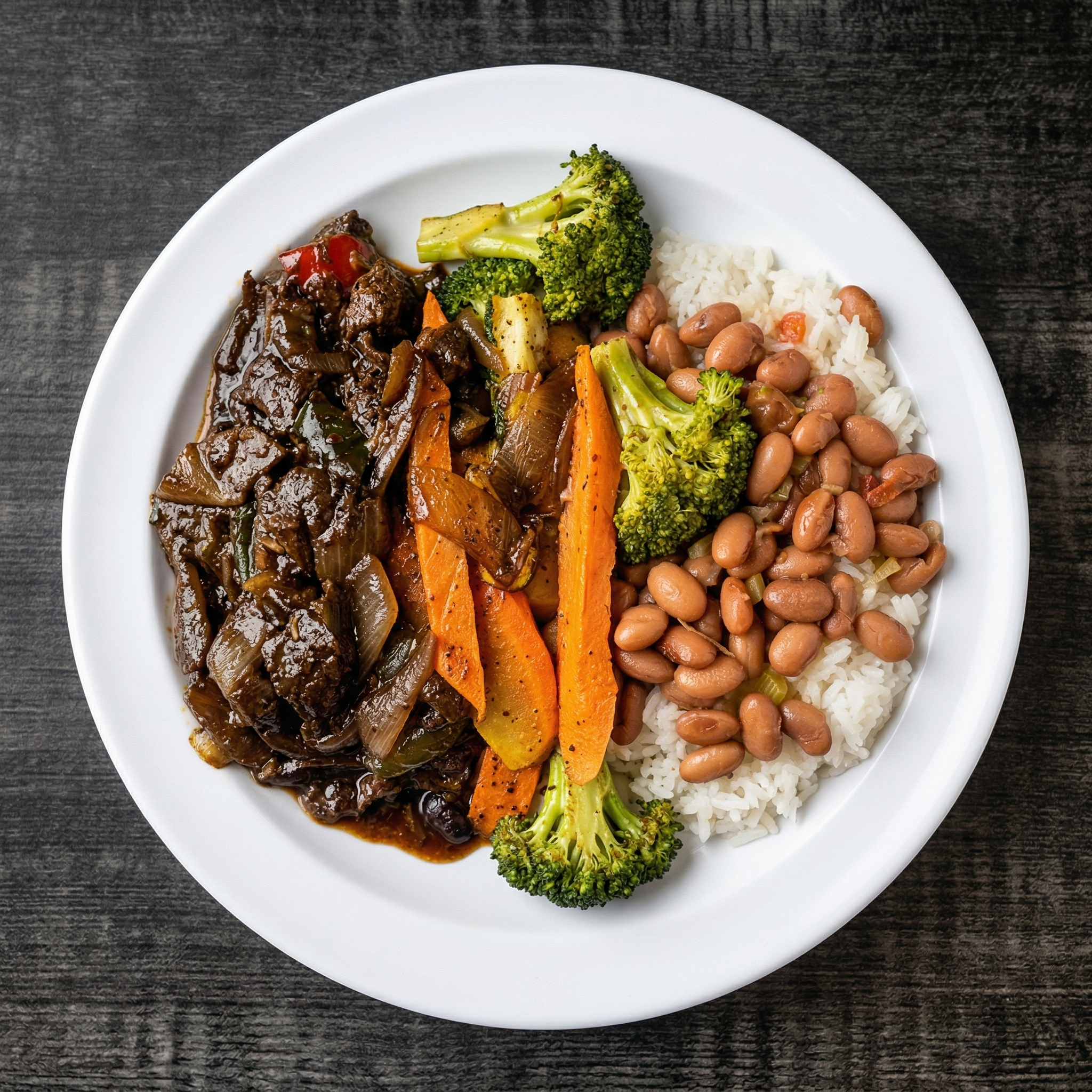 Teriyaki Steak.