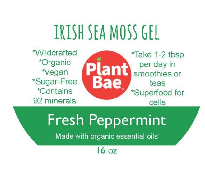 Fresh Peppermint Irish Sea Moss Gel - 16 oz.