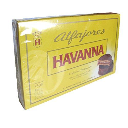 Havanna - Alfajores Milk Chocolate with Dulce De Leche - Package 6 Units - 330gr - 11.64oz.